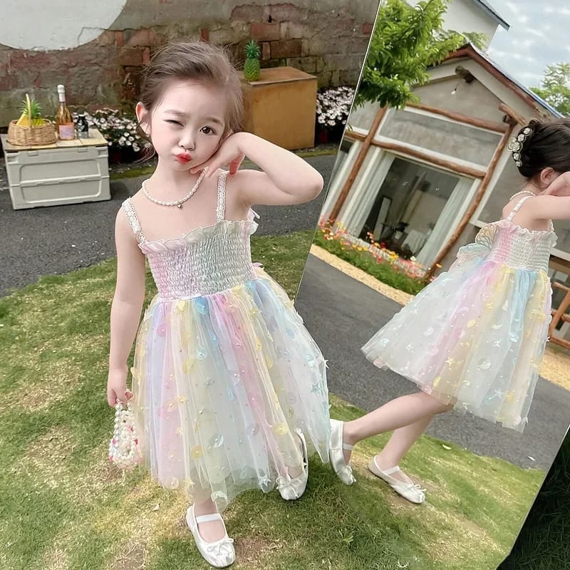 Children's Clothing Super Fairy Girl Princess Dress Child Suspender Skirt Dress