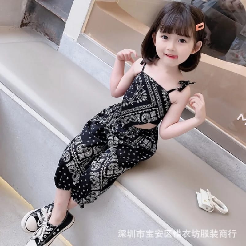 Girls Clothes Set Summer Suspender Vest + Trousers Pants 2 PCS Children Clothing for Girl Teen Kids Girls Clothes