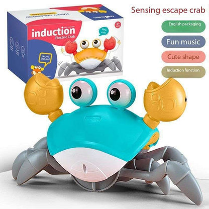 New Design Crawling Crab Baby Toy with Music and Led Light Up Walking Crab Toy for Baby