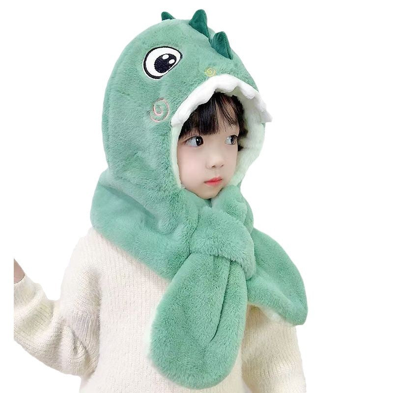 Winter hats and scarf plush warm kids winter hat set for childrens (Availabel)