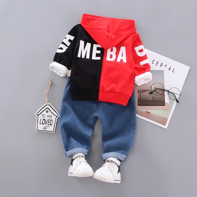 3 Piece Sets Baby Boys Hoodie Jeans Toddlers Long Sleeve