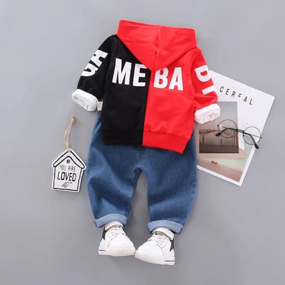 3 Piece Sets Baby Boys Hoodie Jeans Toddlers Long Sleeve