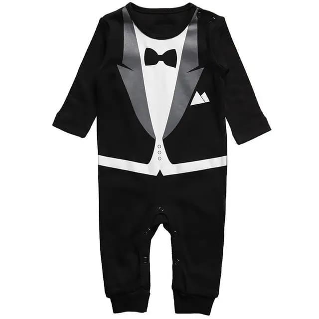 Baby bag fart crawl suit (Available)