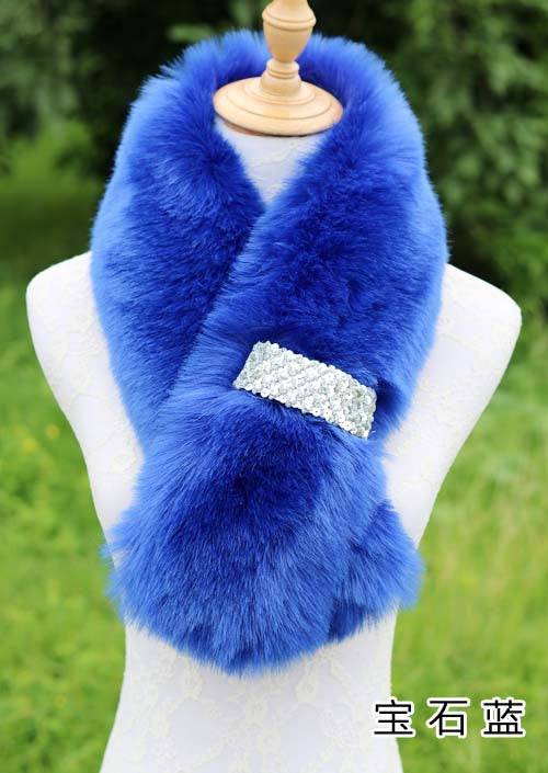 Winter Warm Thick Fur Scarf Shawl For Women