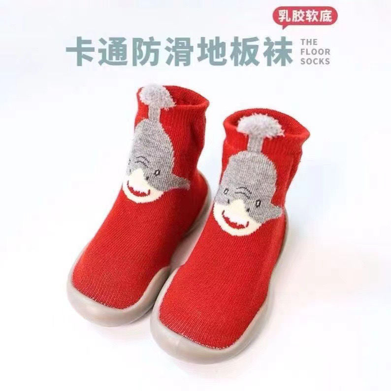 Cute cartoon animals toddler baby socks shoes
