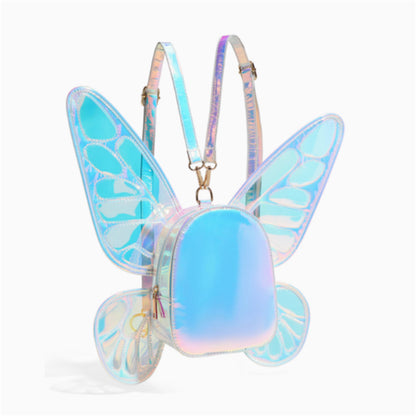 Laser Butterfly Wings Girls Backpack