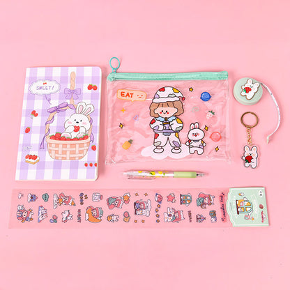 Creative Student School Supplies Stationery Cartoon Set