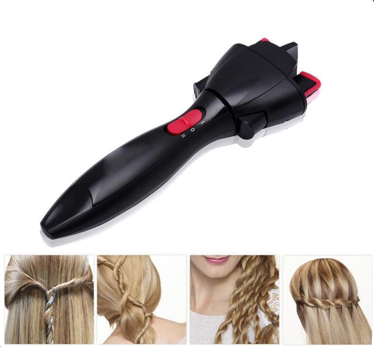 Automatic Hair Braider Hair Twister USB Electric Braiding Machine DIY Magic Roller Styling Tool Styler Bun Maker (Available) - Mom & Kids