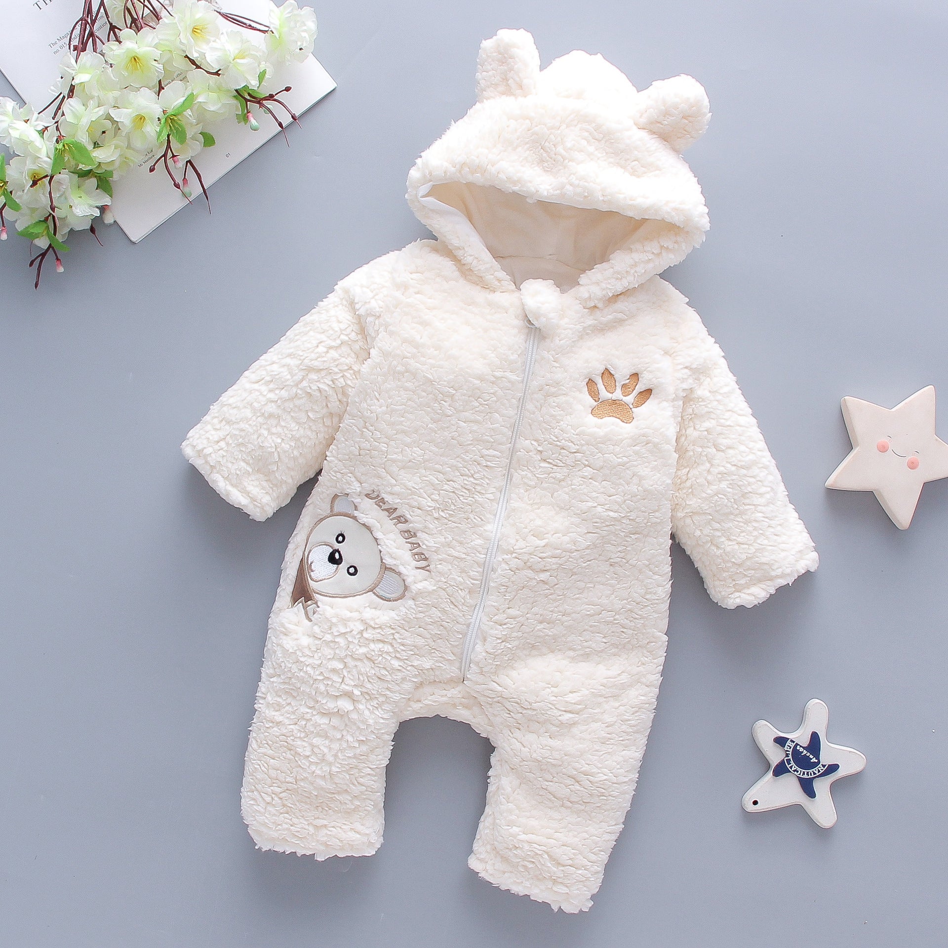 Winter Baby Boy Girl Romper Cotton Clothes (Available)