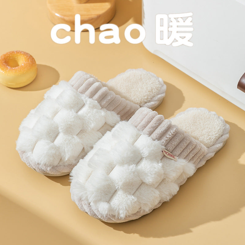 Cotton Slippers Women's Winter Household