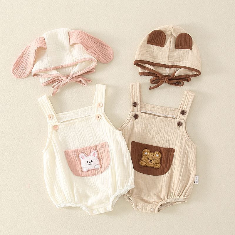 Super Cute Onesie Thin Breathable Strap Triangle Rompers