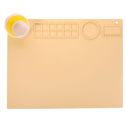 Silicone Double Bowl Painting Graffiti Oil Painting Mat