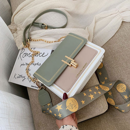 Niche Ins Internet Celebrity Women's Wide Strap Crossbody Bag