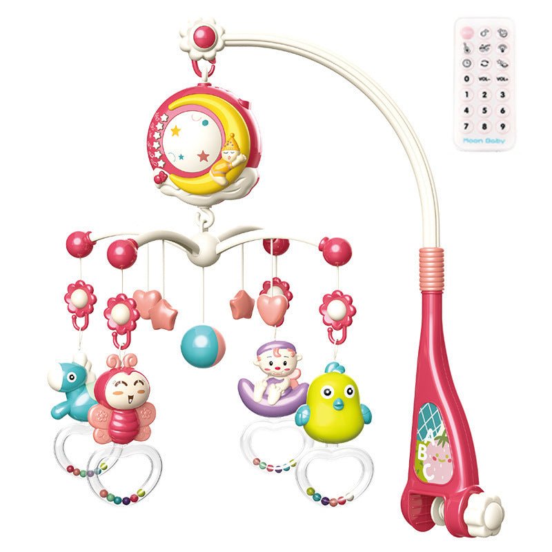 Baby crib mobile toy Bangladesh musical rotating bed bell with light projection for newborn sleep and baby comfort