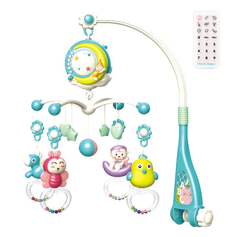 Baby crib mobile toy Bangladesh musical rotating bed bell with light projection for newborn sleep and baby comfort