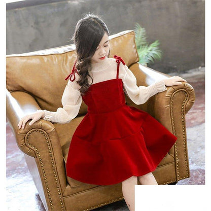 Kids' Dress, Long Sleeve Blouse, Junior Casual, Stylish, Cute, School Dress, Girls' Fall