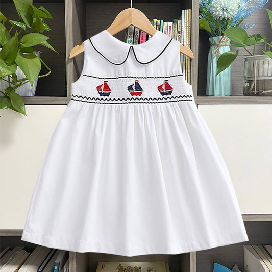 Children Vintage Embroidery New Girls Dress