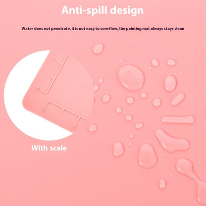 Silicone Double Bowl Painting Graffiti Oil Painting Mat