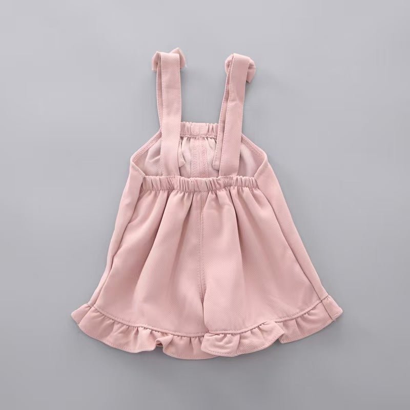 Girls summer clothes set Bangladesh 2PCS top and shorts kids fashion outfit breathable summer wear