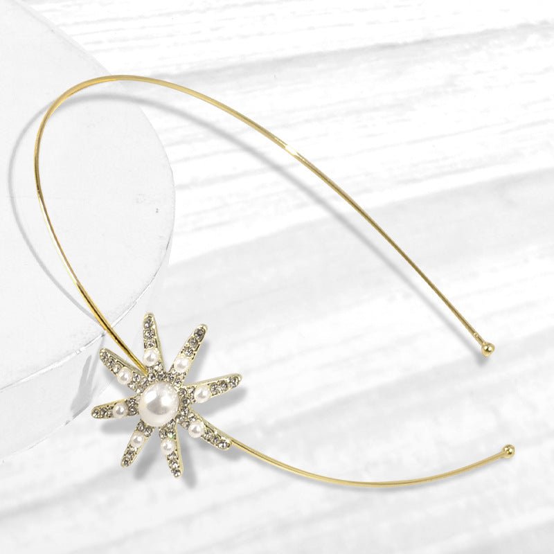 Bow Hair Band Fine Crystal Glass Accessories (Available) - Mom & Kids
