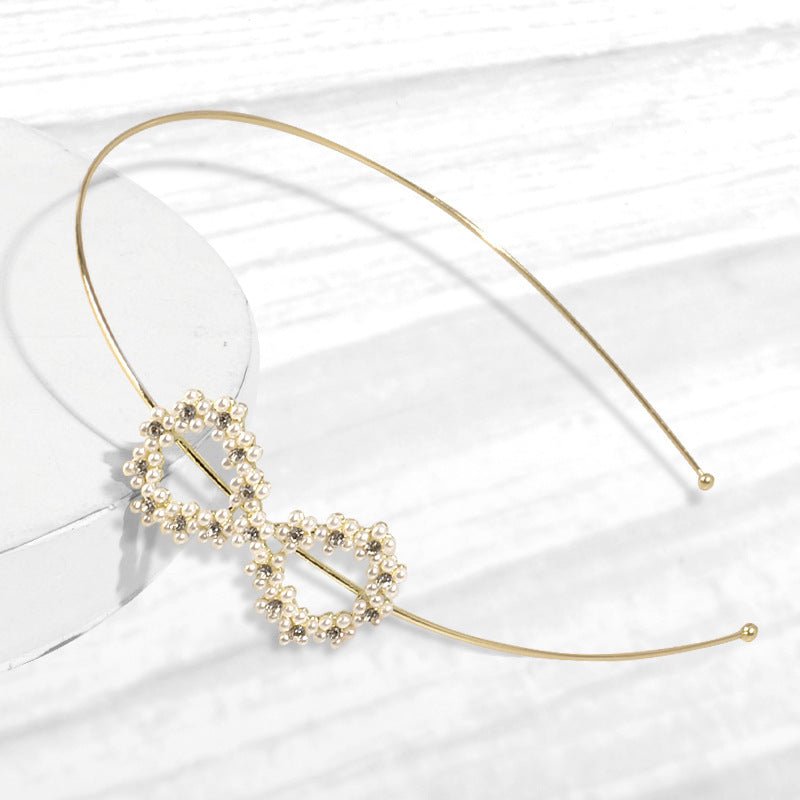 Bow Hair Band Fine Crystal Glass Accessories (Available) - Mom & Kids