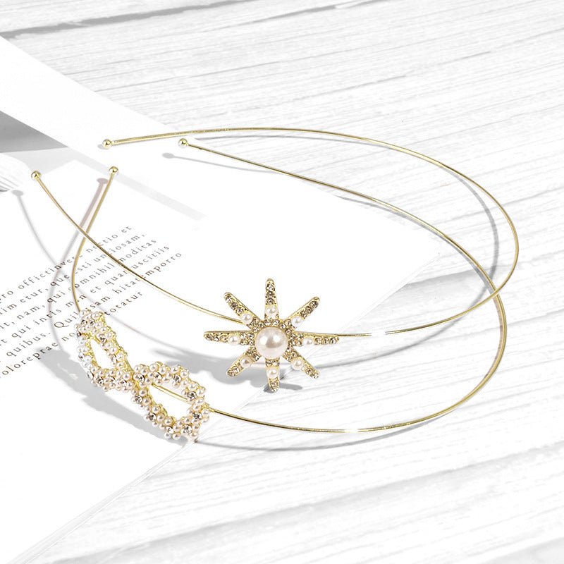 Bow Hair Band Fine Crystal Glass Accessories (Available) - Mom & Kids