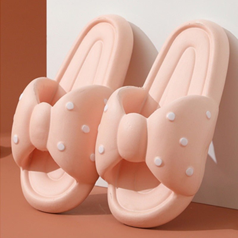 Bowknot slippers for women summer cute Sandal (Available) - Mom & Kids