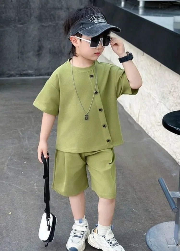 Boys 7 Kids Set Boy's Suit Child Outfit Boys' Summer Shirts Fashion Children Casual Clothes 4 Clothing Toddler Boy - Mom & Kids