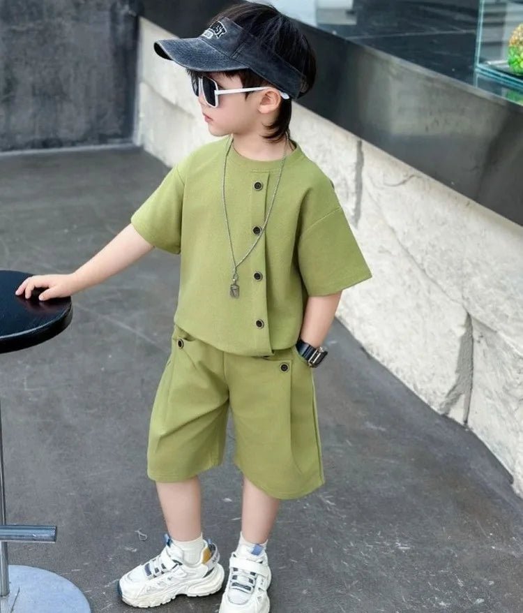 Boys 7 Kids Set Boy's Suit Child Outfit Boys' Summer Shirts Fashion Children Casual Clothes 4 Clothing Toddler Boy - Mom & Kids