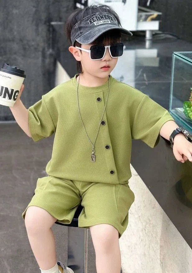 Boys 7 Kids Set Boy's Suit Child Outfit Boys' Summer Shirts Fashion Children Casual Clothes 4 Clothing Toddler Boy - Mom & Kids