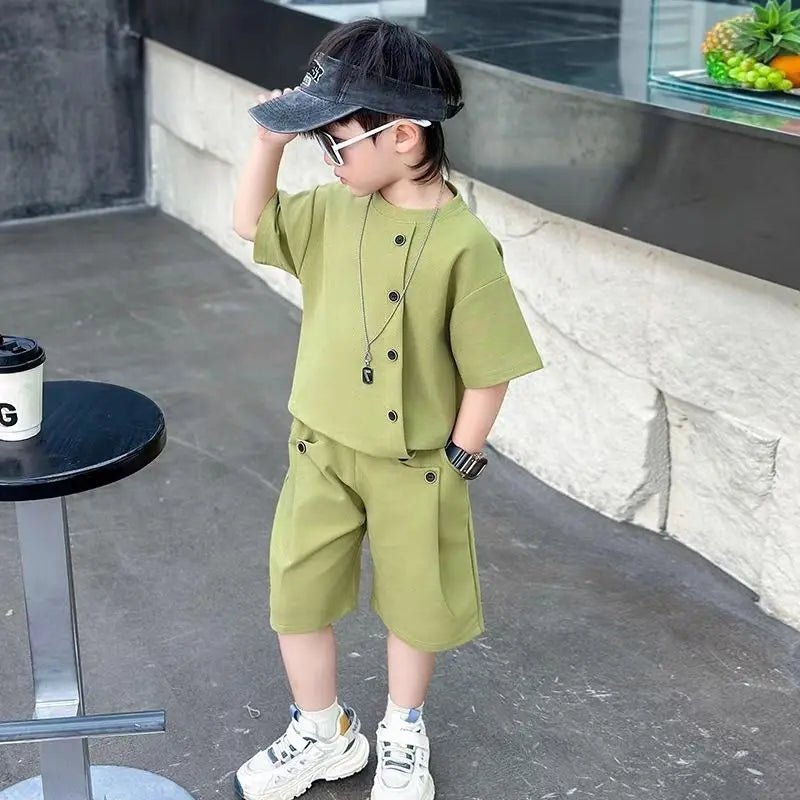 Boys 7 Kids Set Boy's Suit Child Outfit Boys' Summer Shirts Fashion Children Casual Clothes 4 Clothing Toddler Boy - Mom & Kids