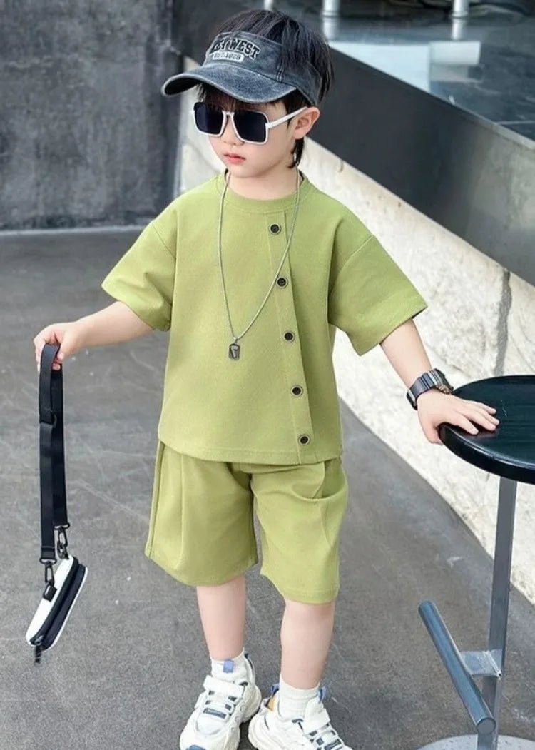 Boys 7 Kids Set Boy's Suit Child Outfit Boys' Summer Shirts Fashion Children Casual Clothes 4 Clothing Toddler Boy - Mom & Kids
