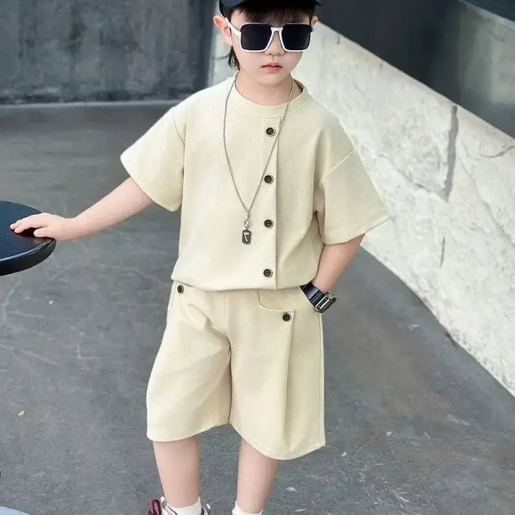 Boys 7 Kids Set Boy's Suit Child Outfit Boys' Summer Shirts Fashion Children Casual Clothes 4 Clothing Toddler Boy - Mom & Kids