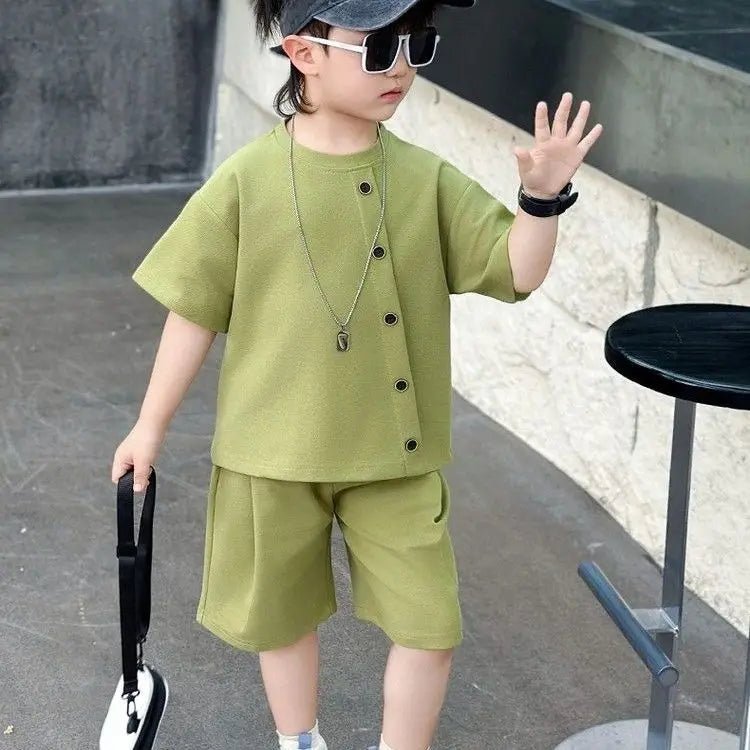 Boys 7 Kids Set Boy's Suit Child Outfit Boys' Summer Shirts Fashion Children Casual Clothes 4 Clothing Toddler Boy - Mom & Kids
