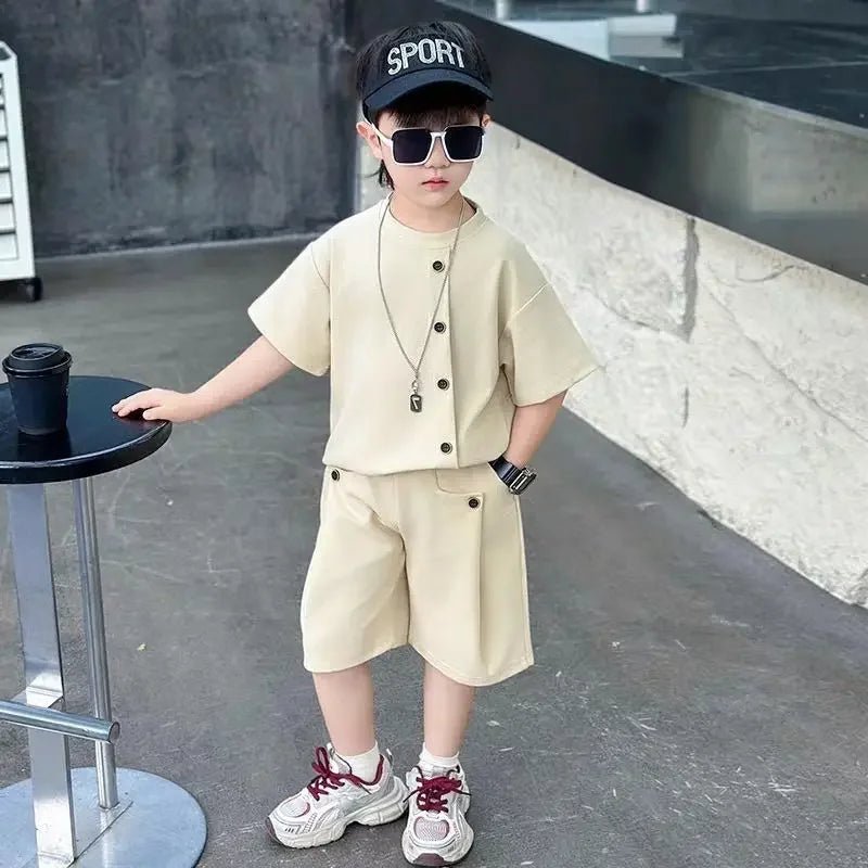 Boys 7 Kids Set Boy's Suit Child Outfit Boys' Summer Shirts Fashion Children Casual Clothes 4 Clothing Toddler Boy - Mom & Kids