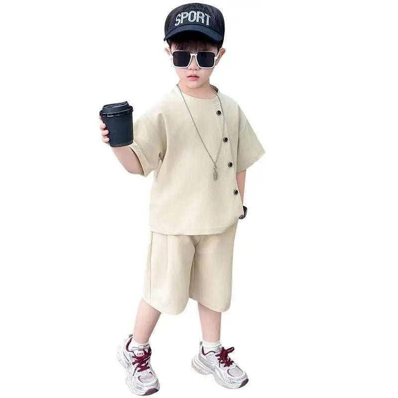 Boys 7 Kids Set Boy's Suit Child Outfit Boys' Summer Shirts Fashion Children Casual Clothes 4 Clothing Toddler Boy - Mom & Kids