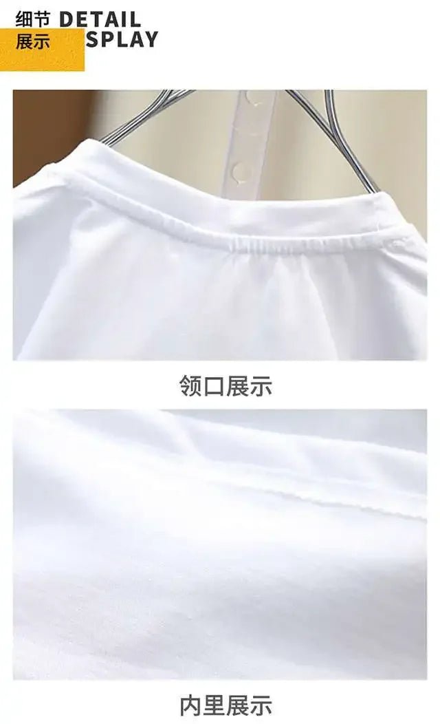 Boys Summer Clothing Set Letter Print Short Sleeved T-shirt+Denim Shorts 2Pcs Suit For Kids Handsome Casual Outfit - Mom & Kids