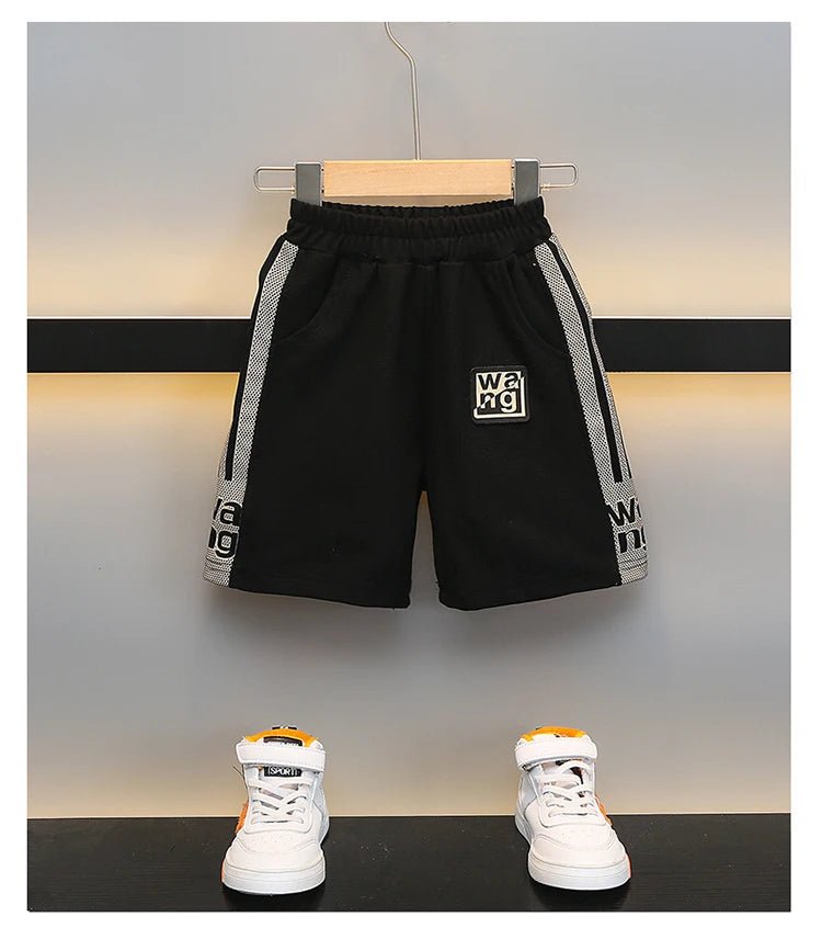 Boys Summer Polo Shirt Set New Baby Short-sleeved Two-piece Set Boys Children's Foreign Children's Clothing - Mom & Kids