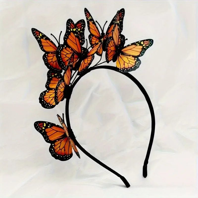 Butterfly Headband Halloween Cosplay Bohemian Wedding Headpiece Photo Props - Mom & Kids