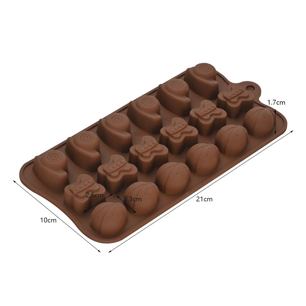 Cross-Border Multi-Style Cartoon Silicone Chocolate Mold Numbers and Letters DIY Baking Mold Fudge Ice Cube Mold - YK-45-32