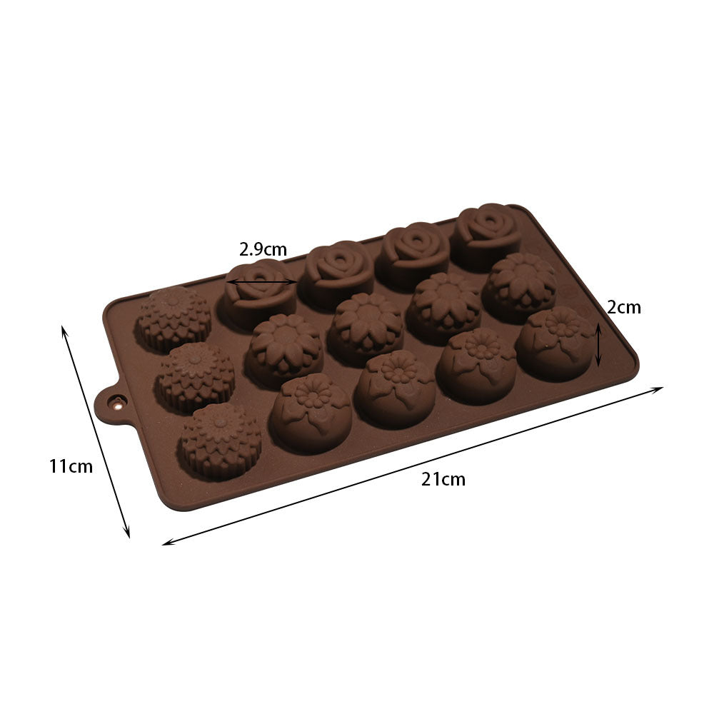 Cross-Border Multi-Style Cartoon Silicone Chocolate Mold Numbers and Letters DIY Baking Mold Fudge Ice Cube Mold - YK-45-70