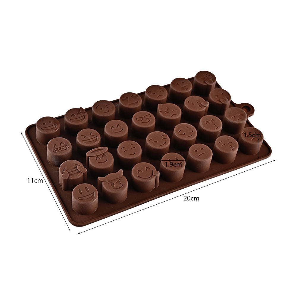Cross-Border Multi-Style Cartoon Silicone Chocolate Mold Numbers and Letters DIY Baking Mold Fudge Ice Cube Mold - YK-45-26