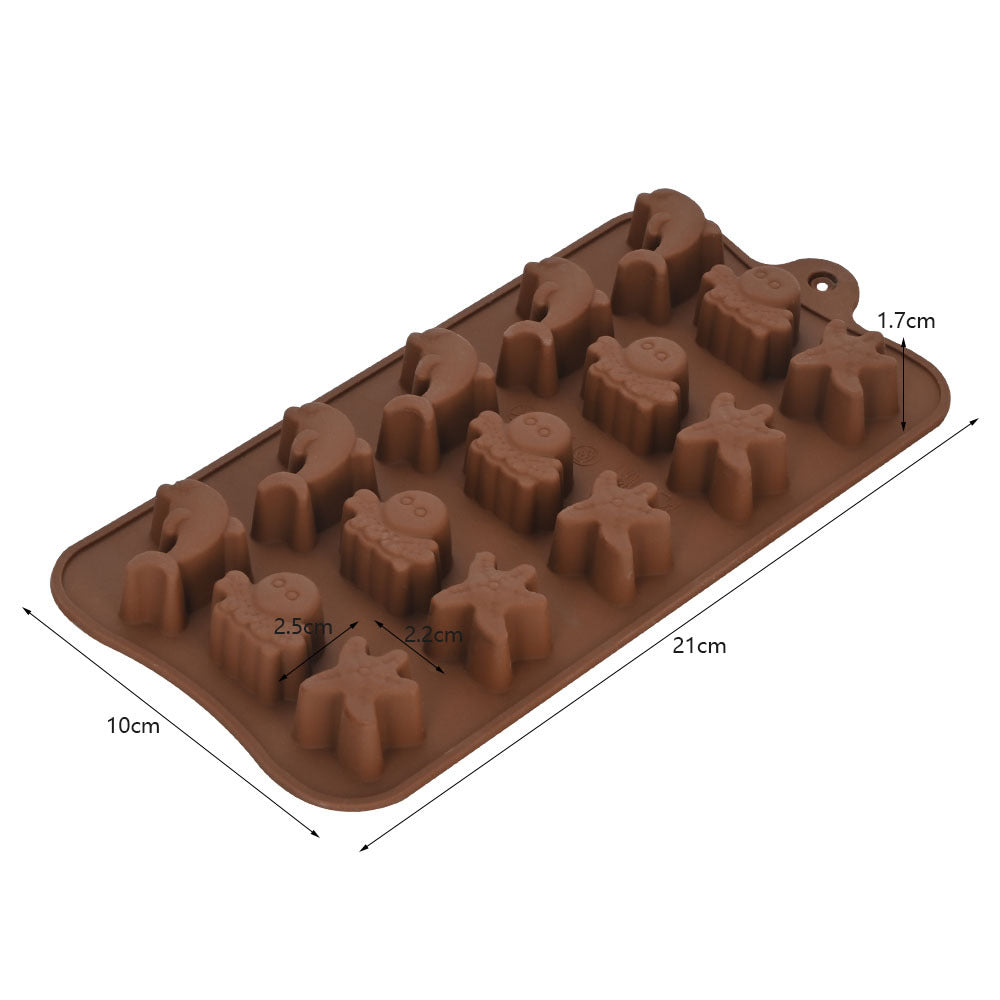 Cross-Border Multi-Style Cartoon Silicone Chocolate Mold Numbers and Letters DIY Baking Mold Fudge Ice Cube Mold - YK-45-44