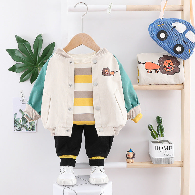 Baby Boy Outfit, Boys' Clothing, Autumn Outfit, Boys' Clothes, Spring Jacket, for Children Aged One and a Half to Two to…