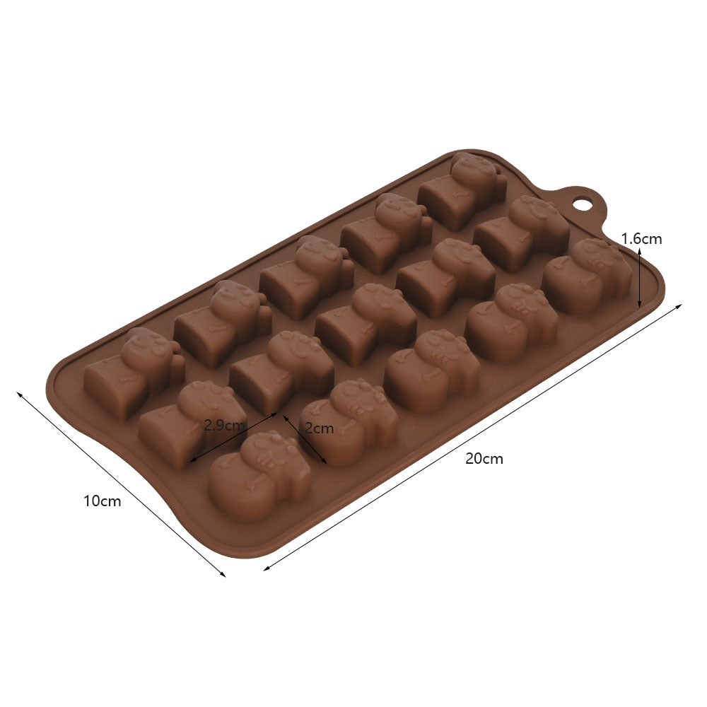 Cross-Border Multi-Style Cartoon Silicone Chocolate Mold Numbers and Letters DIY Baking Mold Fudge Ice Cube Mold - YK-45-39