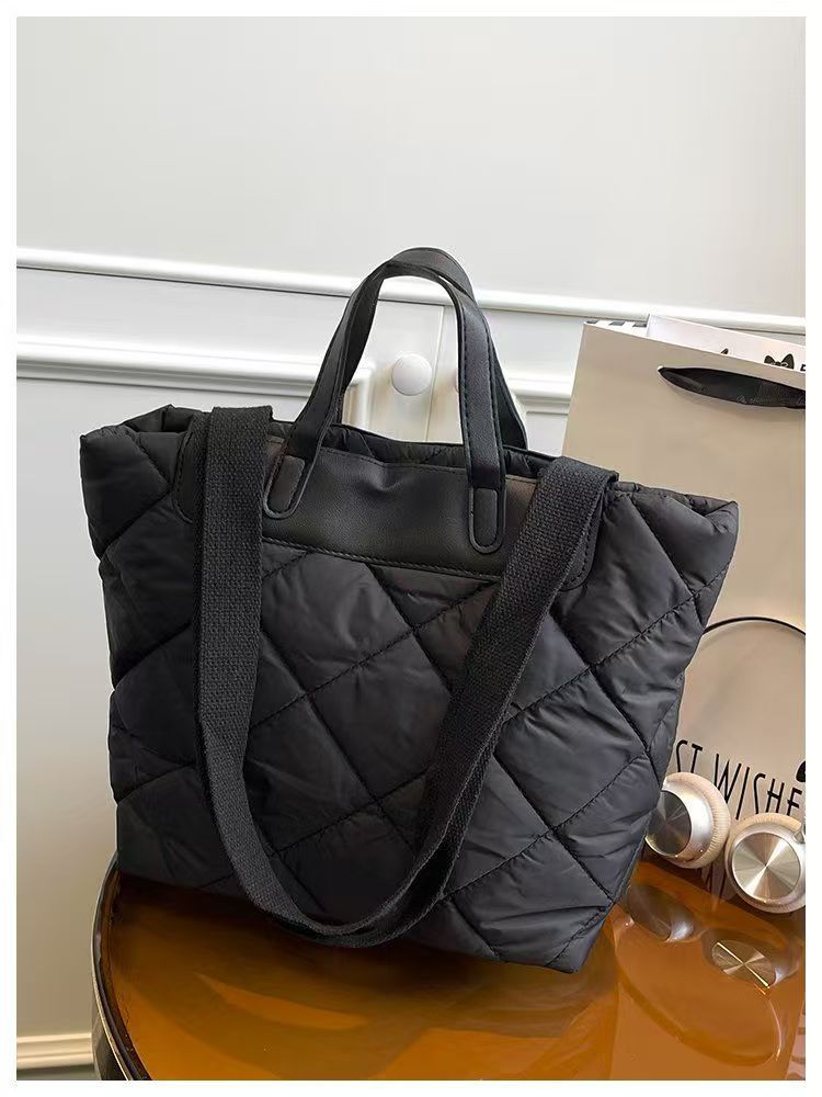 Cotton Clothing Bag Korean Style Tote Bag for Women Large Capacity Fashionable Versatile Women's Bag 2025 New Women's…