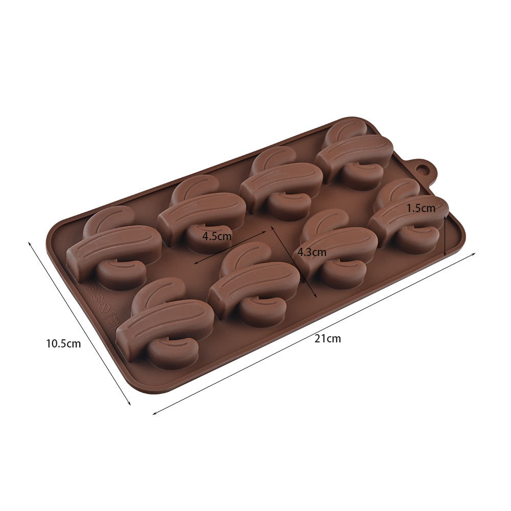 Cross-Border Multi-Style Cartoon Silicone Chocolate Mold Numbers and Letters DIY Baking Mold Fudge Ice Cube Mold - YK-45-4