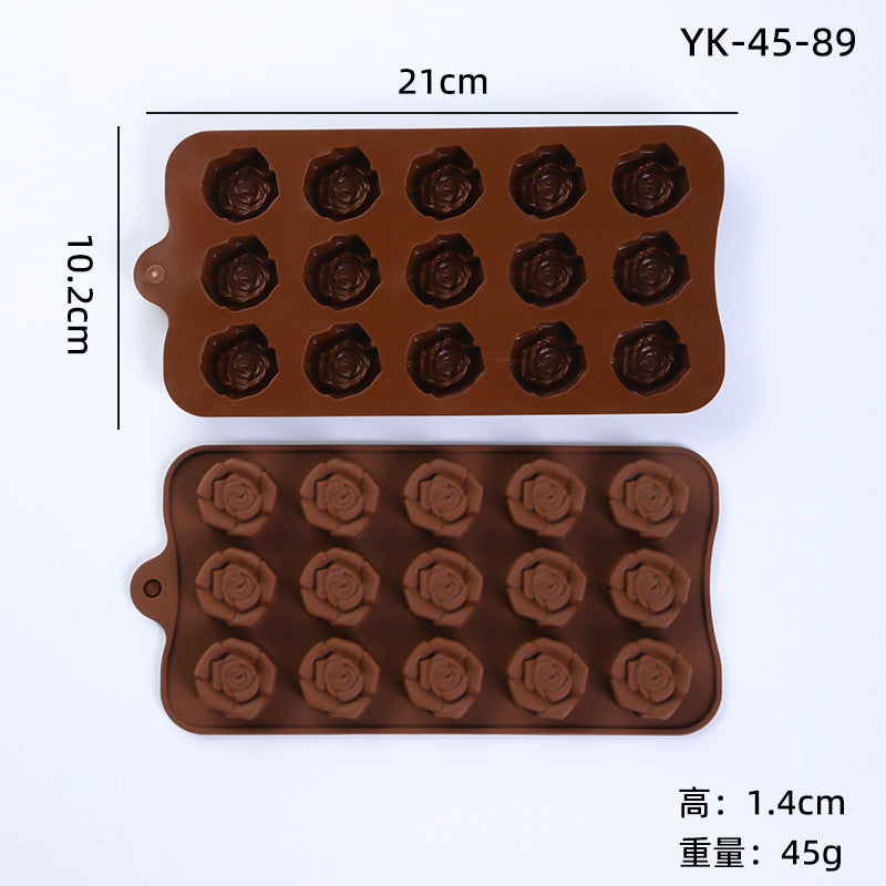 Cross-Border Multi-Style Cartoon Silicone Chocolate Mold Numbers and Letters DIY Baking Mold Fudge Ice Cube Mold - Yk-45-89