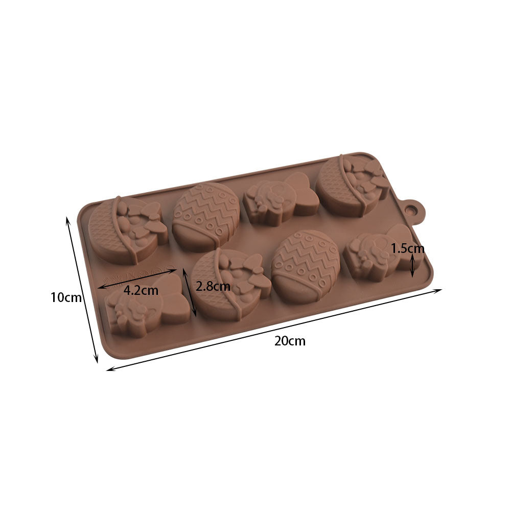 Cross-Border Multi-Style Cartoon Silicone Chocolate Mold Numbers and Letters DIY Baking Mold Fudge Ice Cube Mold - YK-45-73
