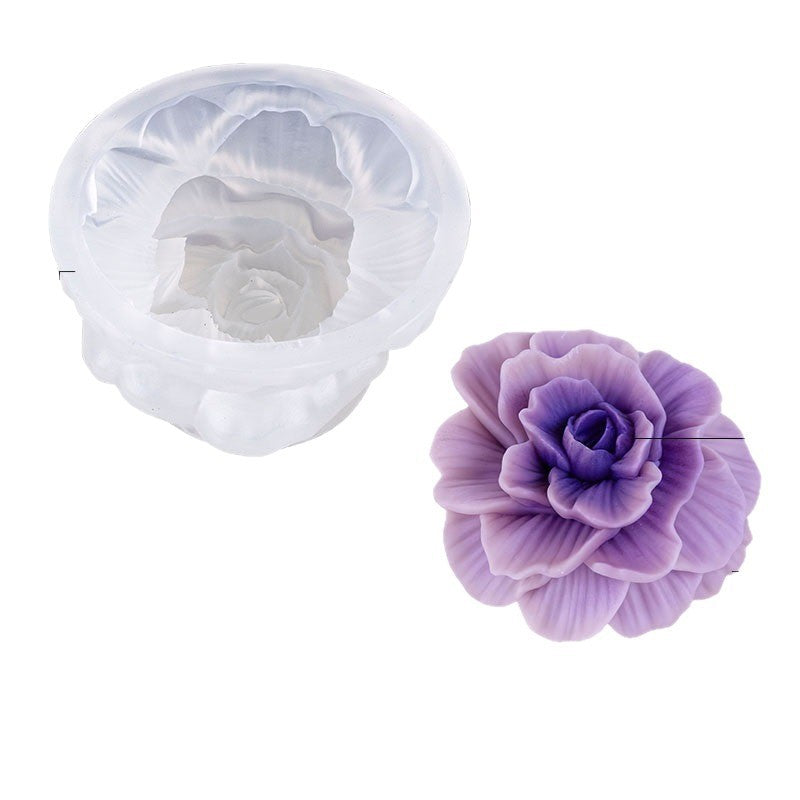 Multiple 3D peony flower silicone molds, mousse cake molds, cake decorating molds, pudding molds - image 3